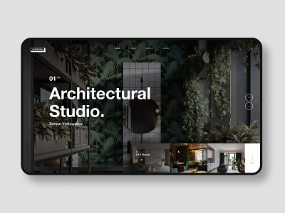 Architectural studio cafe design design science layout minimal type typography ui ux web website