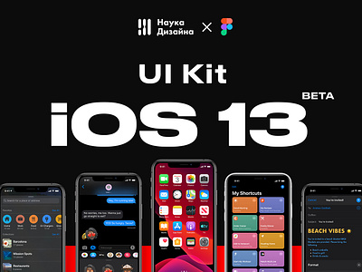 UI Kit for iOS 13 Beta for Figma. app apple dark dark mode design system figma ios ios 13 layout prototyping ui ui design ui kit