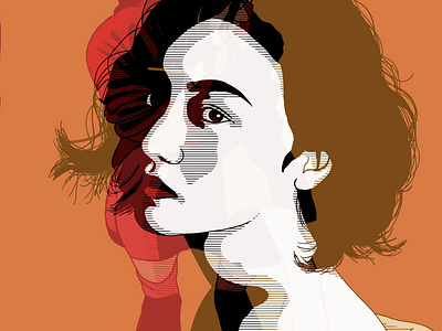 Empathy artwork fashion fashion illustration illustration orange portrait