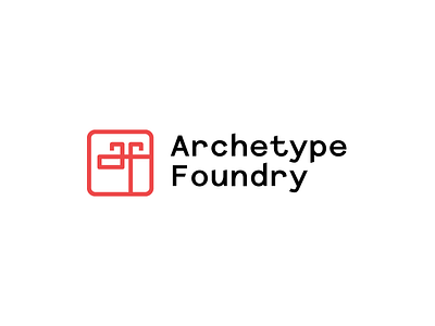 Archetype Foundry Logo font foundry lettering logo logomark text tyepface