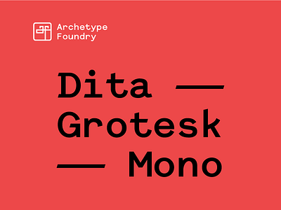 Dita Grotesk Mono body code font foundry ide lettering mono monospace programming text tyepface