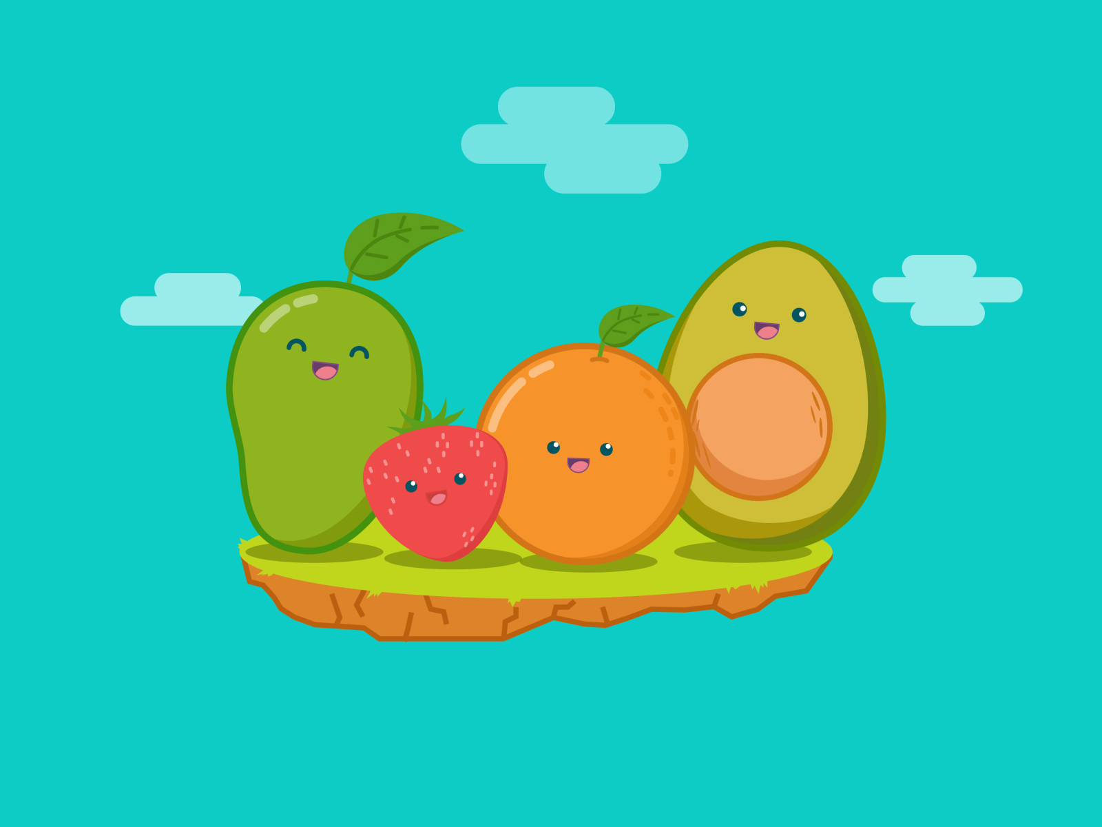 Happy Fruits by hendrawan wibisono on Dribbble