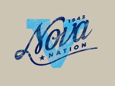Nova Nation basketball branding college hand drawn lettering photoshop texture type typography