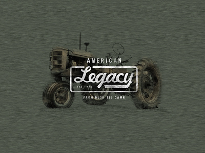 American Legacy americana apparel badge branding design farm graphic design logo outdoors patch texture vintage