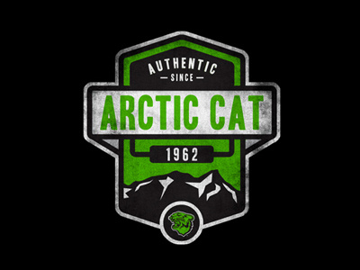 AC Mountain Badge apparel badge branding cat mountains outdoors photoshop snow sports vintage