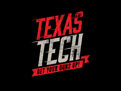 Texas Tech | Get Your Guns Up! apparel banner college football guns sports tee texas type