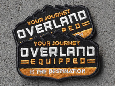 Overland Equipped | Patch adventure badge gear mountains off road outdoors overland patch rugged
