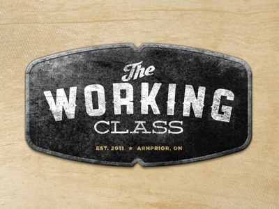 The Working Class beer identity logo sign vector vintage