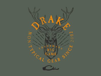 Drake | Apparel Design apparel clothing deer expedition explore hunting illustration outdoors photoshop rugged sketch vintage
