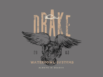 Drake Waterfowl apparel branding duck graphic hunting illustration outdoors tee