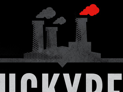 Factory black factory gray grunge halftone illustration red texture