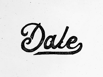 Dale logo script type