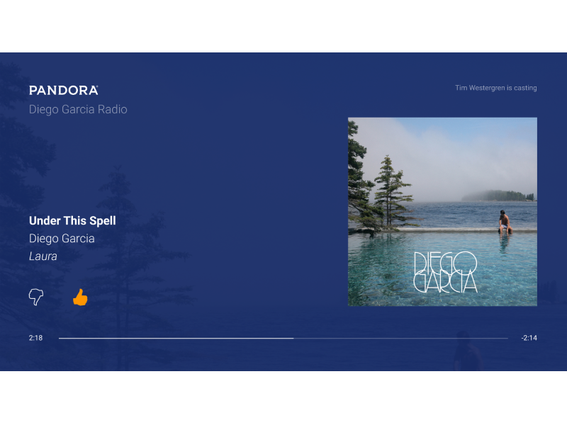 mangel værst præmie Pandora for Chromecast by Simon O'Shea on Dribbble
