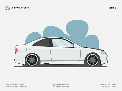 HONDA CIVIC animation design flat illustration illustrator logo minimal vector website