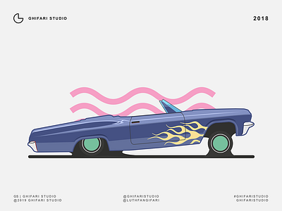 LOWRIDER animation branding design flat illustration illustrator logo minimal vector website