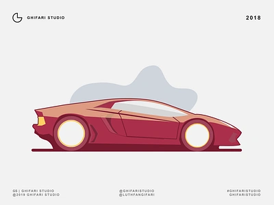 Lamborghini Aventador animation branding design flat illustration illustrator lettering logo typography vector