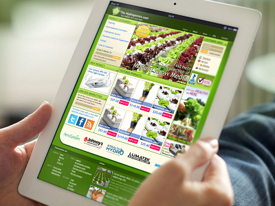 The Hydroponics ecommerce website