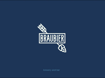 Braubier branding design graphic design logo typography vector