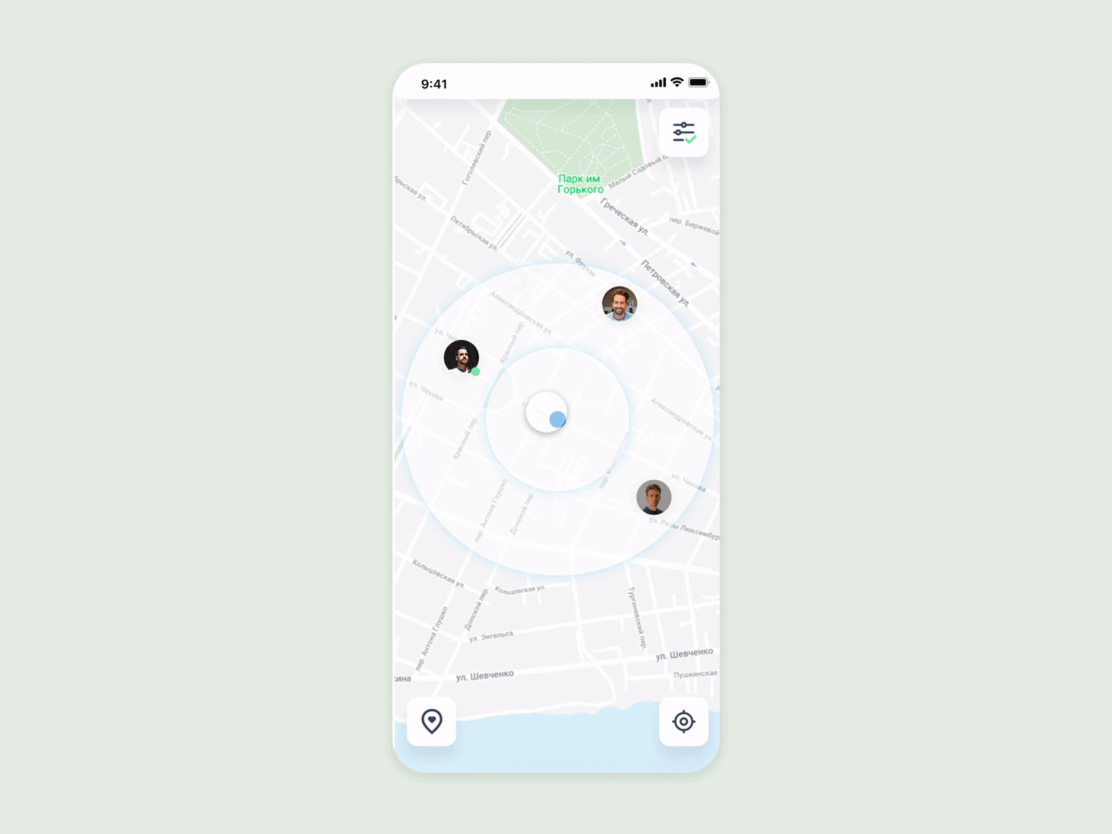 Concept map for dating app