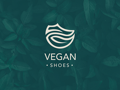 Vegan Shoes Logo Design branding design flat logo minimal