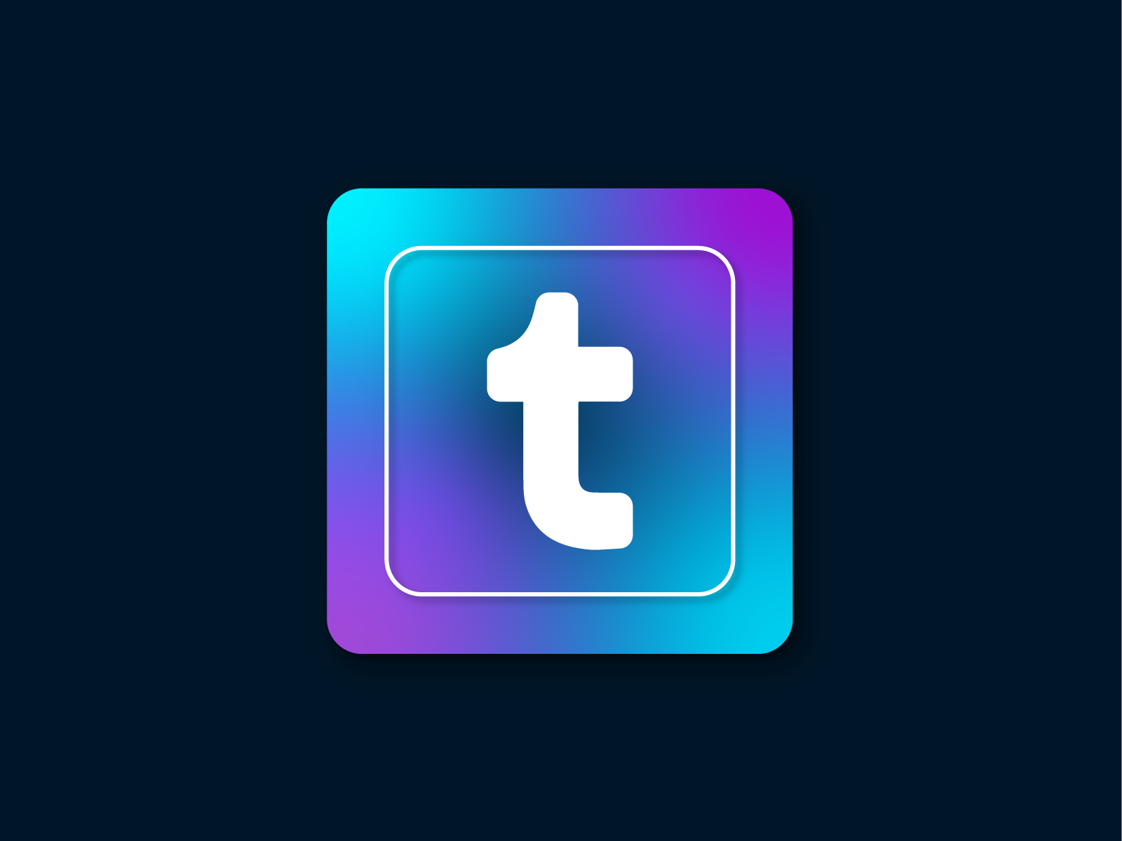 Design a new Tumblr app icon by creaziz on Dribbble