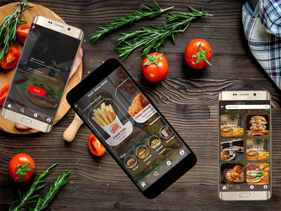 burger app burger burger king design mokup photoshop ui uiuxdesign xd