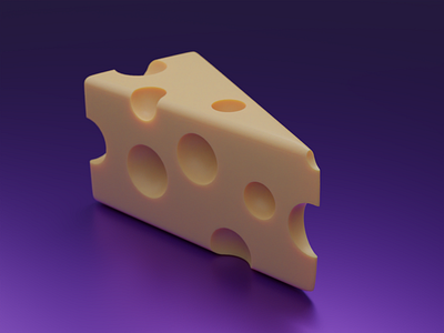 Cheese 3d blender3d cheese cute