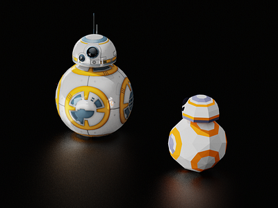 BB-8 3d bb8 blender starwars