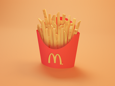 McDonald's 3d blender lowpoly mcdonalds