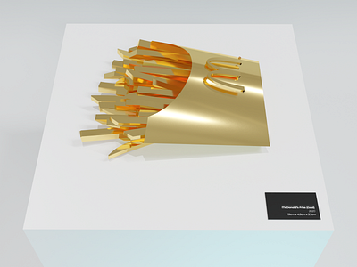 McDonald's Fries (Gold) 3d blender blender3d illustration mcdonalds