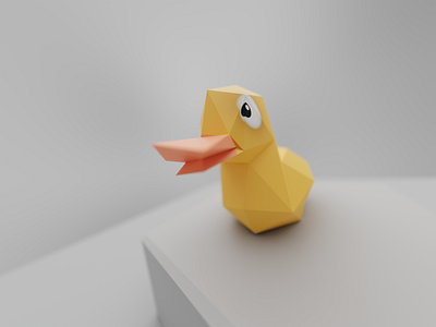 Low Poly Duck Selfie