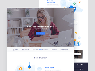 Freelancer homepage