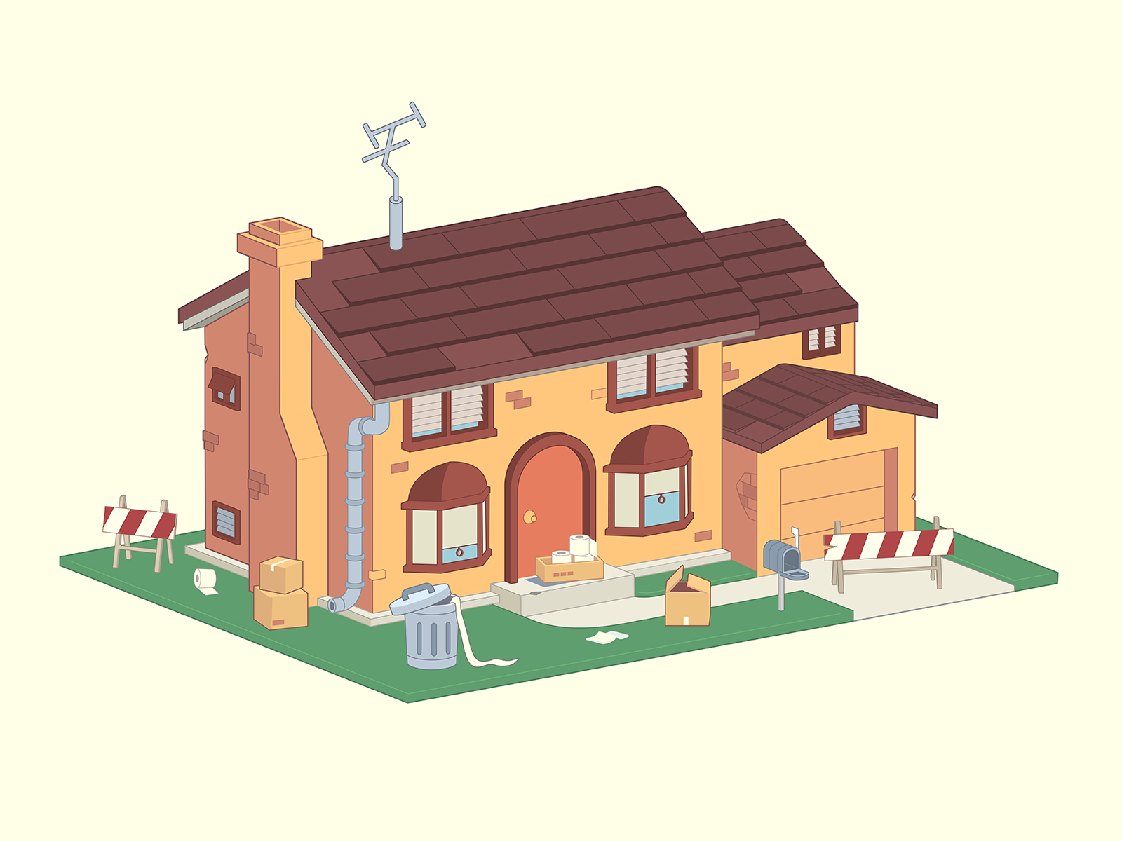 simpson-s-house-stay-home-edition-by-daria-konovalova-on-dribbble