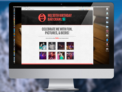 Q-bdaybarcrawl Site Design responsive web design website