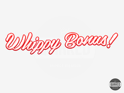 Whippy Bonus Typo game design illustration typography