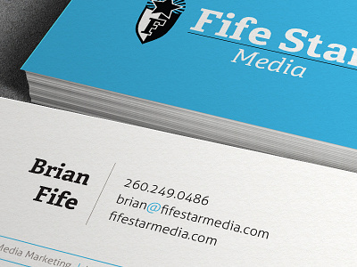 Fife Star Media - BCs brand branding business cards design graphic design