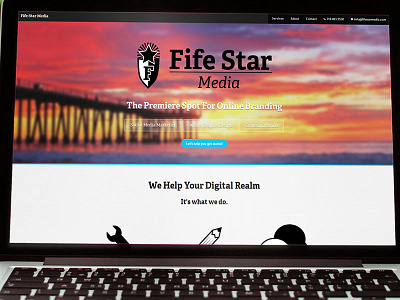 Fife Star Media site design agency branding illustration web design website