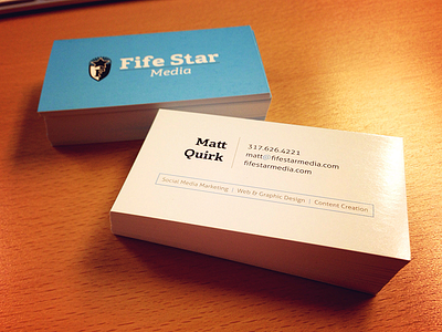 Fife Star Media - Business Cards business cards graphic design layout