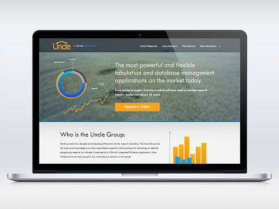 Uncle Group Design mock software website web design website