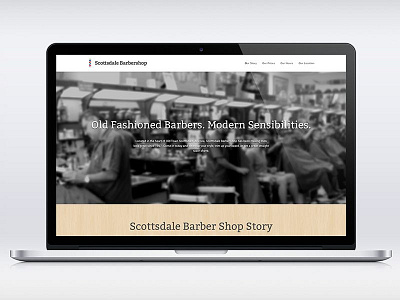 Babershop Website | In Progress barber website barbershop web design website