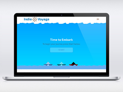 Indie Voyage Website Mockup indie games indie gaming web design