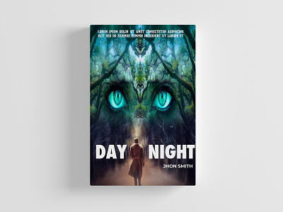 DAY NIGHT book cover book cover design ebook illustration kindle kindlecover print