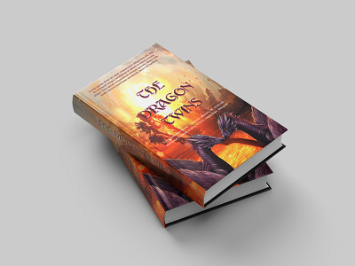 the dragon twins adventure advertising beautiful book cover book cover book template brand fiction illustrations logo love story book