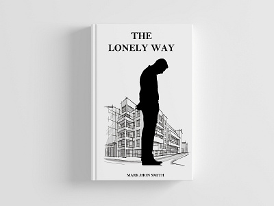 THE LONELY WAY(BOOK COVER ILLUSTRATION) adventure beautiful book cover book cover book design book template branding illustration love story vector