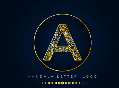 letter logo arabic brand brand identity brand illustration indian letter logo logo logo design logotype mandala ornaments