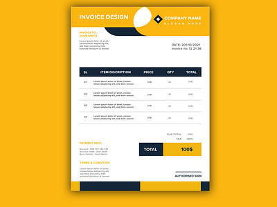 modern invoice design