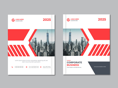 Business brochure cover design template corporate business plan