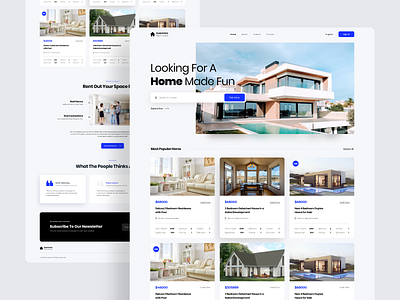 Guarentee Real Estate 2020 trend clean creative design header hero landing landing page minimal real estate rent ui ux web web design website