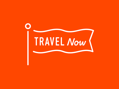 TRAVEL Now Logo app flag ios logo orange red simple travel travelnow