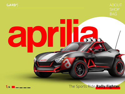 Rally Fighter - Aprilia car car fighter creations curious design driving fun fastest car fun future game inspiration new article offroad rally riding speed sports car sporty top speed website